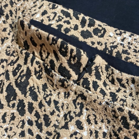 Maeve by Anthropologie Knit Leopard Animal Cut Out Mini Dress sz 0 - Picture 11 of 13